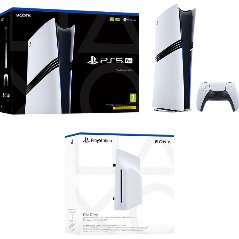 Playstation 5 Pro. Levyasema myyd&auml;&auml;n erikseen!